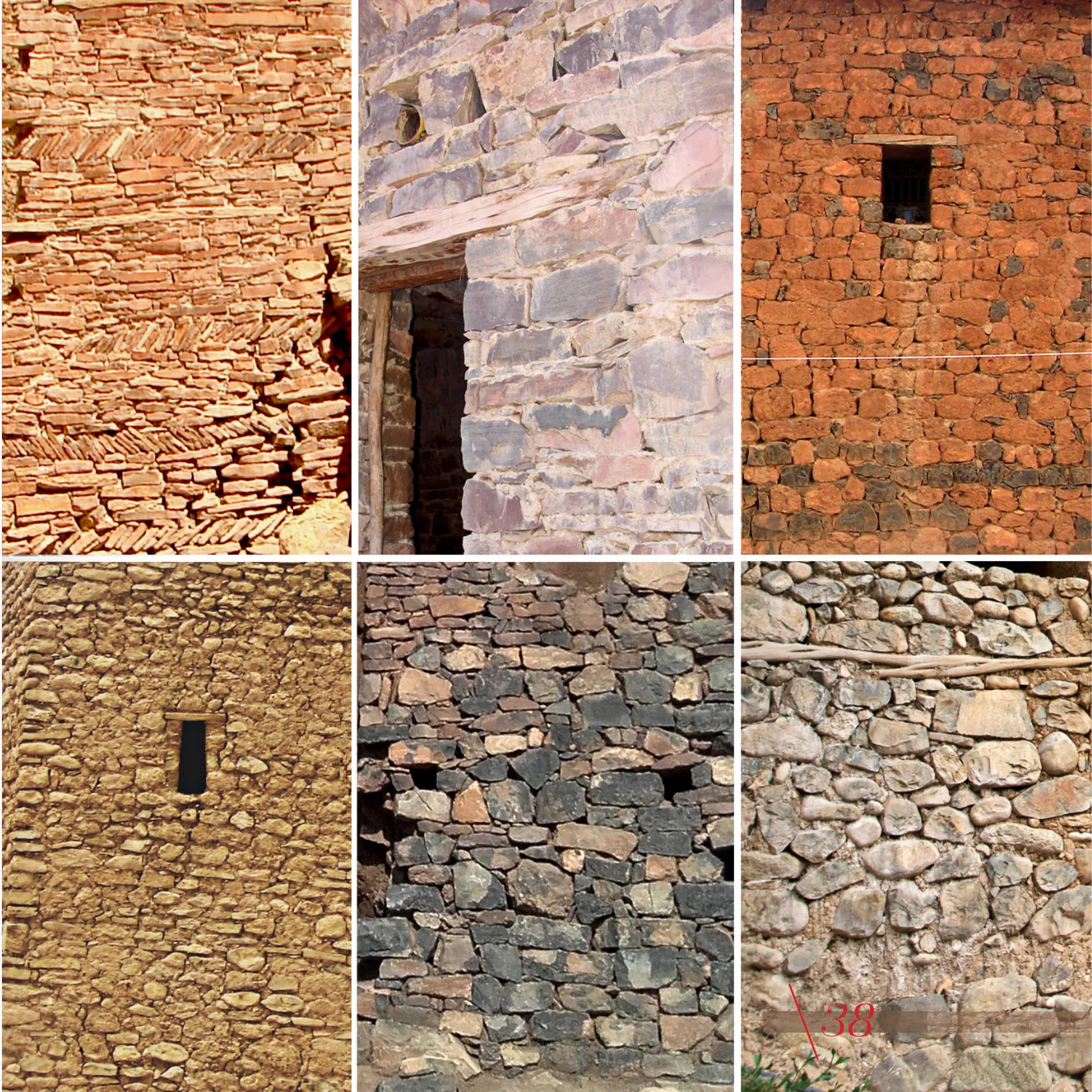 Diversity of stone masonry, Central High Atlas