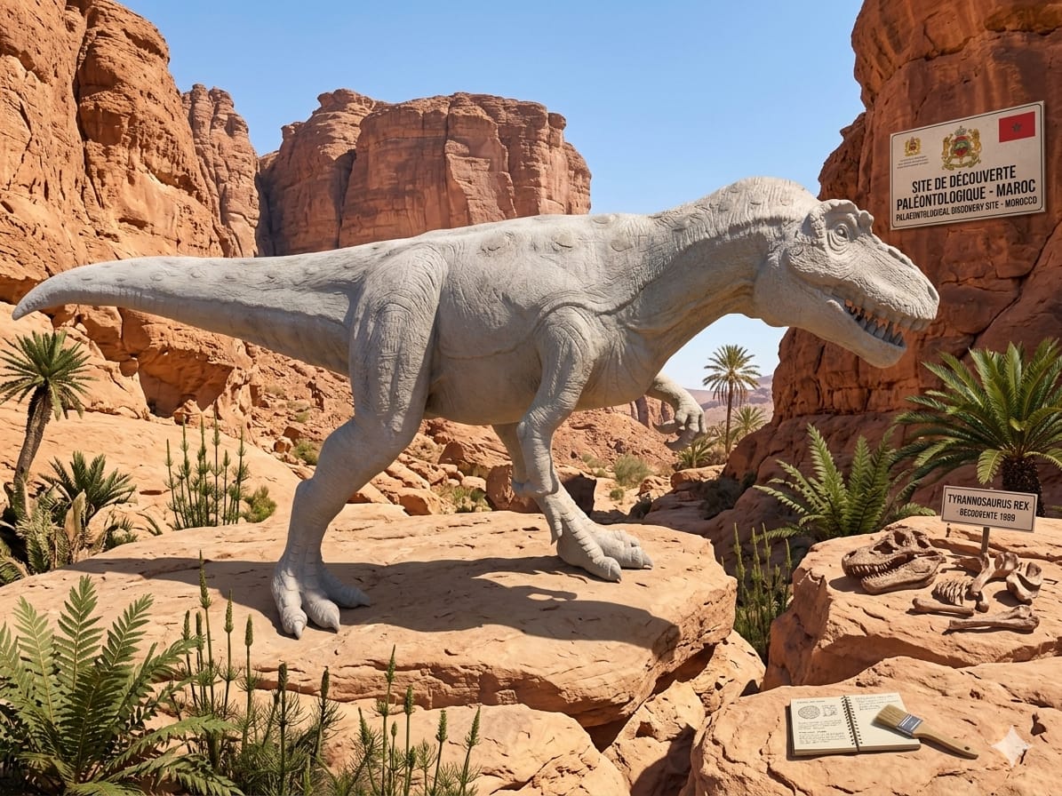 Site paléontologique — Découverte au Maroc